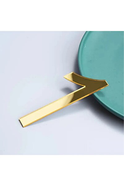 MG HOME Daire Kapı Numara Posta Kutusu Pleksi Gold Ayna Kendinden Yapışkanlı ...