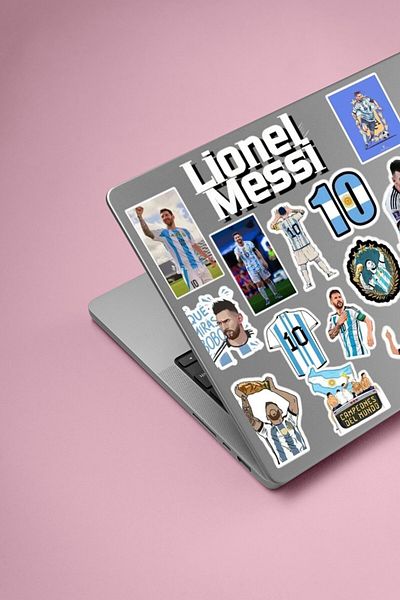 Major Selection Σετ αυτοκόλλητων Lionel Messi - για φορητό υπολογιστή, σημειωματάριο, τηλέφωνο και περιοδικό