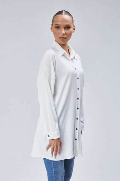 EMMAS CLOTHİNG Oversize Λευκό Γυναικείο Τούνικ