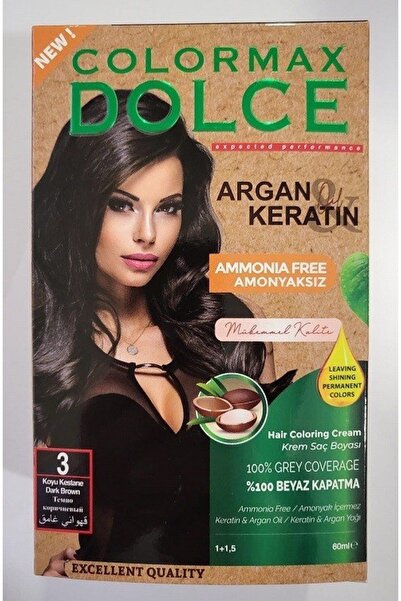 COLORMAX DOLCE Colormax Amonyaksız Saç Boyası 3-koyu Kahve