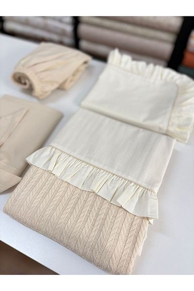 GAYE EV TEKSTİLİ Oeko-Tex Certified 100% Cotton Baby Pique Set