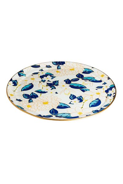 HIC Glass Cake Plate With Base Size 32 Cm