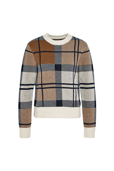 Barbour Brigitte Tartan Crew Neck Kazak Mı11 Multi