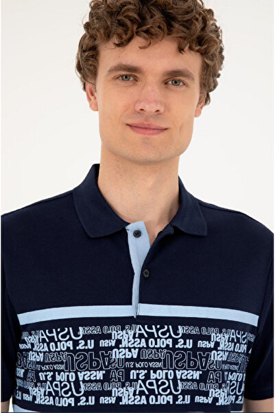 U.S. Polo Assn. Πόλο Ασν. Ανδρικό μπλουζάκι με λαιμόκοψη