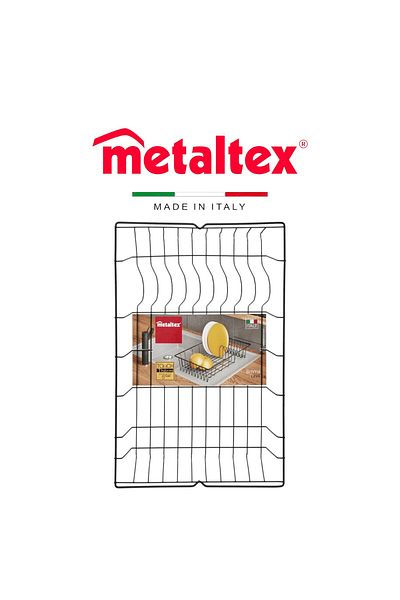 Metaltex Black Dish Drainer Brema Lava Touch – Therm Coating, Rust-Proof & Scratch-Resistant