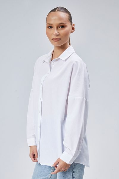 EMMAS CLOTHİNG Cămașă albă oversize pentru femei sezon nou