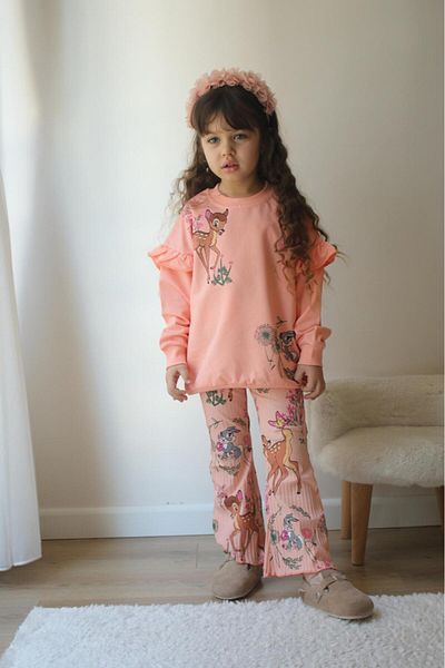 KİDSPİTİRCİK Girl's Printed Tights Suit