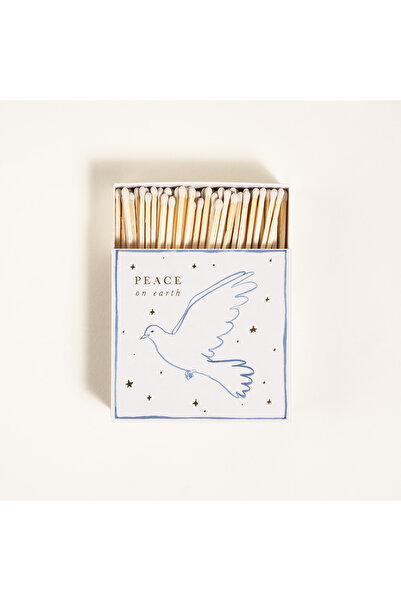 Zsa Zsa Zsu Peace Dove Ahşap Kibrit Hediyelik Eşya 11x11x3 Cm Renkli