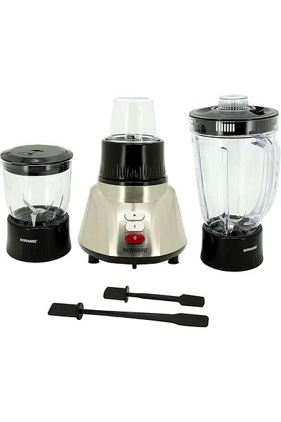 sonashi 400W 3 IN 1 BLENDER, SILVER - SB-160