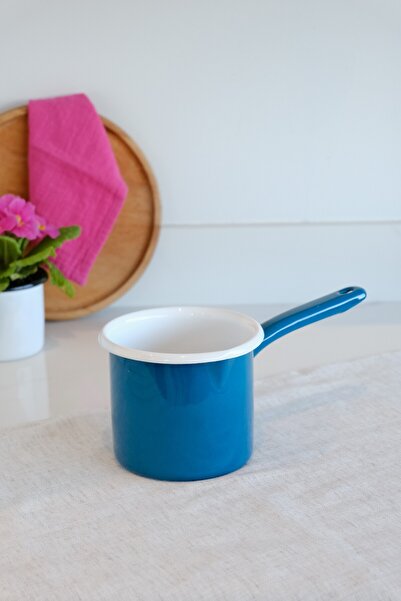 Elifle Emaye Sütlük 850ml Petrol Mavi