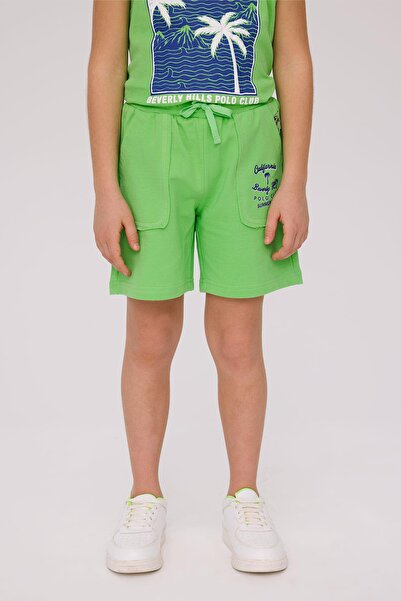 Beverly Hills Polo Club Erkek Çocuk Yeşil Şort