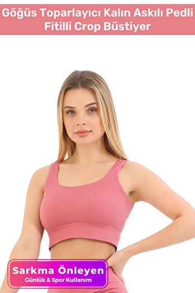 Fantazer Premium Αθλητικό Καθημερινό Μπουστιέ με Χοντρό Λουράκι και Επένδυση ...