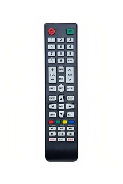 erorex Replacement Universal Remote Control Use For Fujistar LED/LCD Smart TV Black