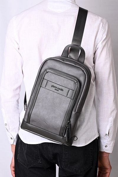 Pierre Cardin 01Pc00107-Gr Gray Bodybag - Backpack and Crossbody Bag