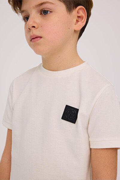 Nebbati Bg Store Boy's Ecru Tshirt