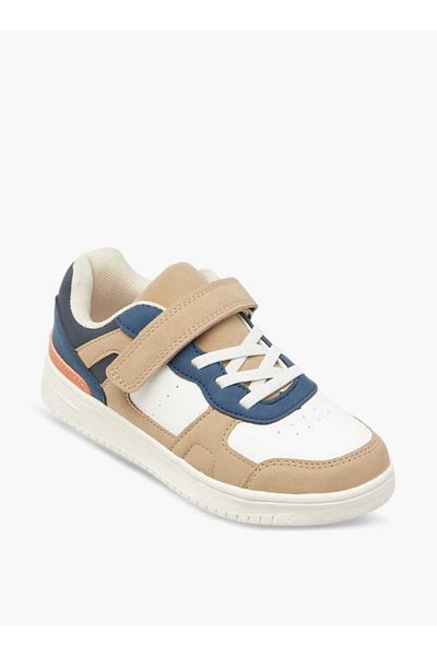 LBL by Shoexpress Colourblock Sneakers with Hook and Loop Closure