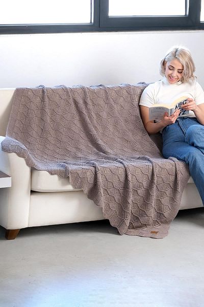 DALİSA Πλεκτό σάλι καναπέ Emily Knitwear, Κάλυμμα καναπέ πολλαπλών χρήσεων