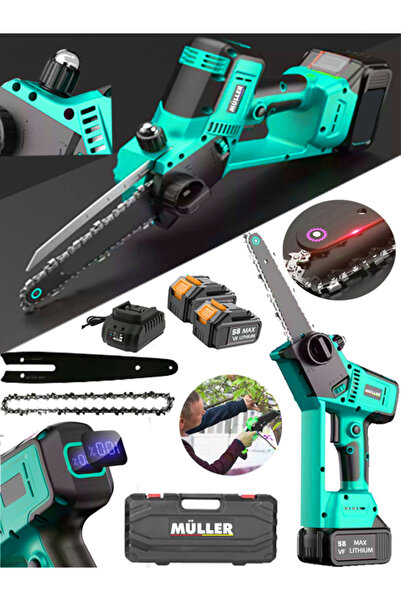 Pro Müller Germany 58 V 10 Ah Otomatik Yağlama Sıstemli  Dijital Ekran Kömürs...