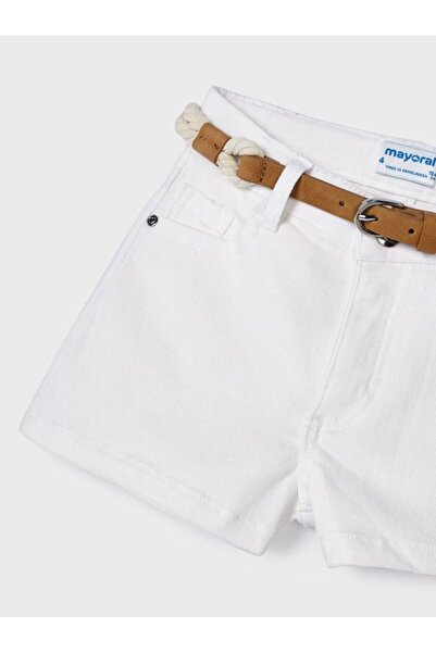 MAYORAL κοριτσίστικο σορτς γκαμπαρντίνα με ζώνη