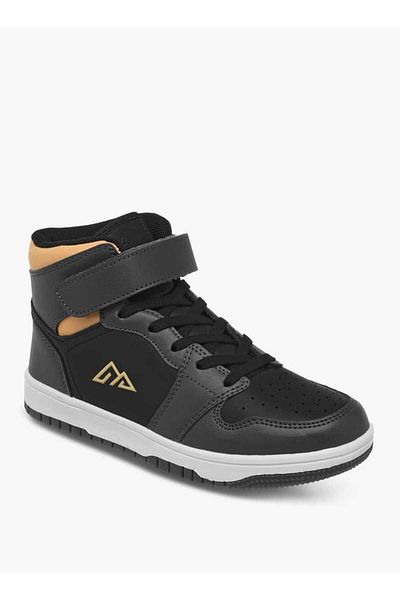 Oaklan by Shoexpress Panelled High-Top Sneakers with Hook and Loop Closure