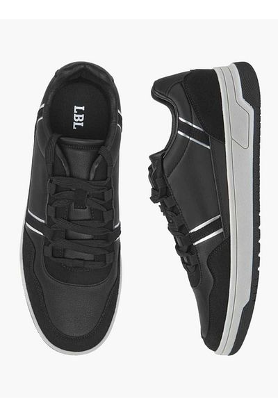 LBL by Shoexpress LBL by Shoexpress Men's Panelled Sneakers with Lace-Up Closure