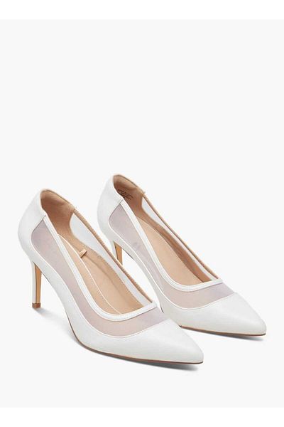 Flora Bella by Shoexpress Flora Bella Textured Slip-On Pumps with Stiletto Heels
