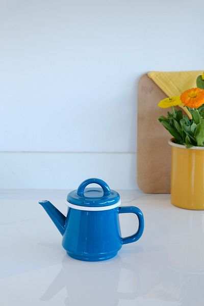 Elifle Enamel Small Teapot 500 ml Petrol Blue