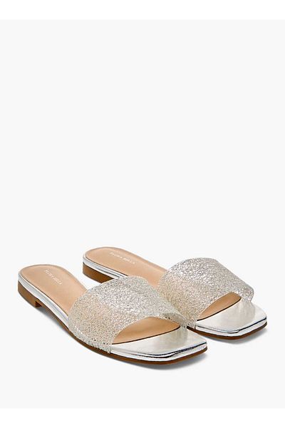 Flora Bella by Shoexpress Flora Bella Embellished Slip-On Sandals