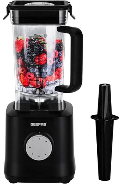 Geepas Professional Blender | 1800W, 2L, 6-Leaf Stainless Steel Blade, Smoothie & Milkshake Maker