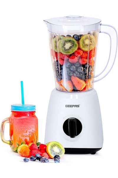 Geepas - 600 W Powerful Motor Multi-functional 2 in 1 Blender with 2 Speed & Pulse Option (1.8L)