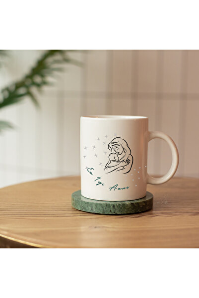 kubdekor كوب هدية عيد الأم مطبوع عليه عبارة "Best Mom Ever"