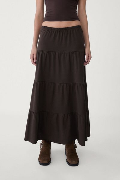Stradivarius Long flowing boho skirt