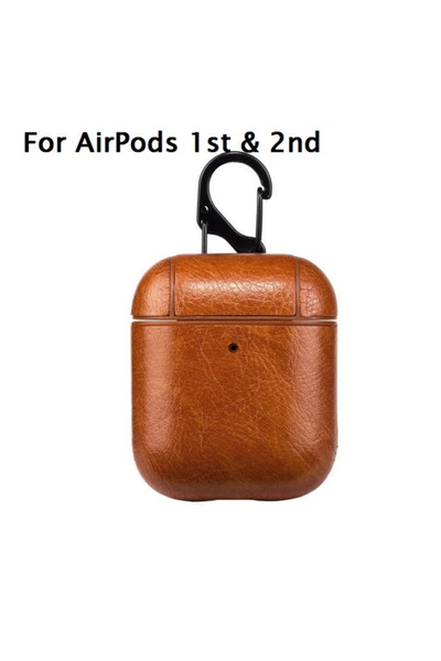 PSGT Apple Airpods 1. Nesil ve 2. Nesil Uyumlu Deri Kulaklık Kılıfı
