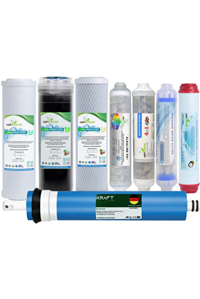 Buzsu Naturalsnet 8 Aşama Açık Kasa Su Arıtma Cihazı Filtre Seti