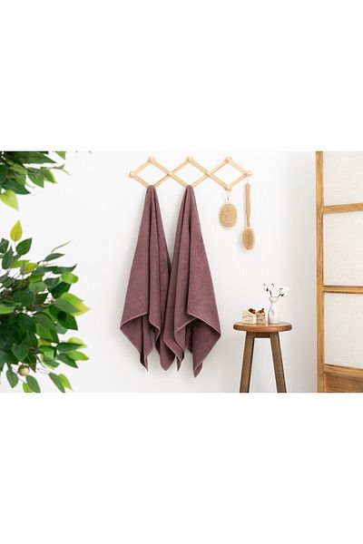 Rikka Home Coresoftair ™   100% Cotton, Extra Soft, Set of 2 Bath Towels (2 Pieces - 76X137 cm)