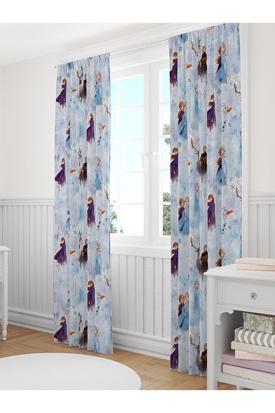 Viadela Elsa and Frozen Themed Background Curtain Children's / Baby's Room Single Wing