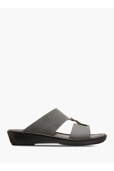 LBL by Shoexpress LBL by Shoexpress Textured Slip-On Arabic Sandals with Buckle Detail