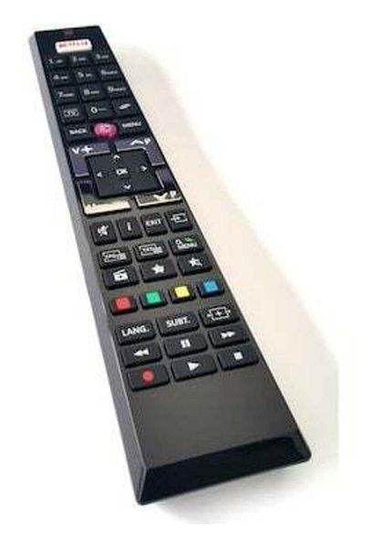 erorex جهاز تحكم عن بعد مثلثي الشكل للتلفزيون الذكي LED 4K من Vestel 49UD9300 مع زر Netflix
