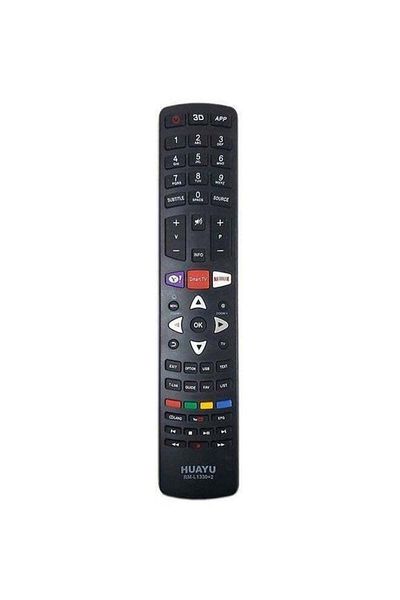 erorex Remote Control For Tcl Smart Tv Black