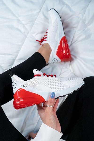 Shupe Παπούτσια Sneaker Unisex Λευκό Λευκό Κόκκινο Aic 270