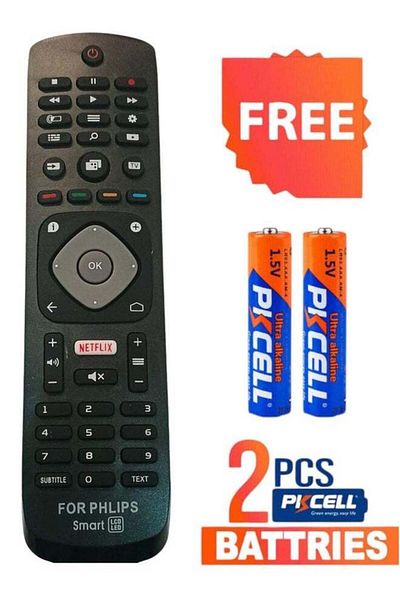 erorex Replacement Remote Control for Philips Smart TV, Compatible