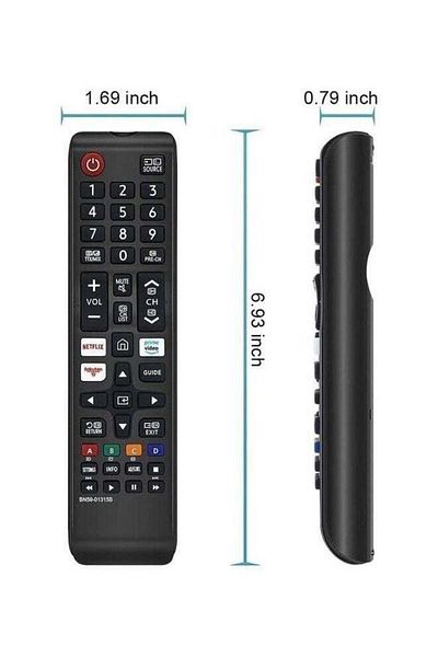 erorex Remote Control For Samsung 4K Uhd Hdr Crystal Qled Smart Tv And Ue Quantum Series Tv Black