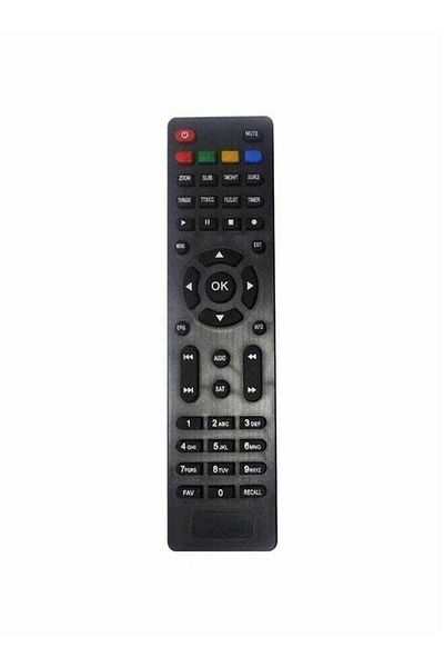 erorex Remote Control For Astra 7000T1 Hd Receiver Black