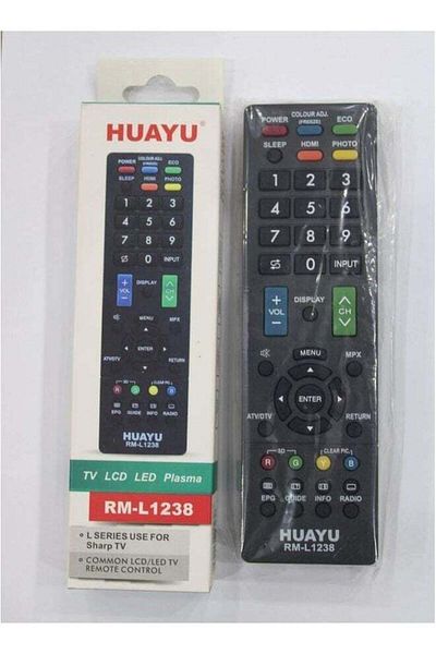 erorex Replacement Remote Control For Sharp Lcd Led Tv Hd Plasma Rm-L1238