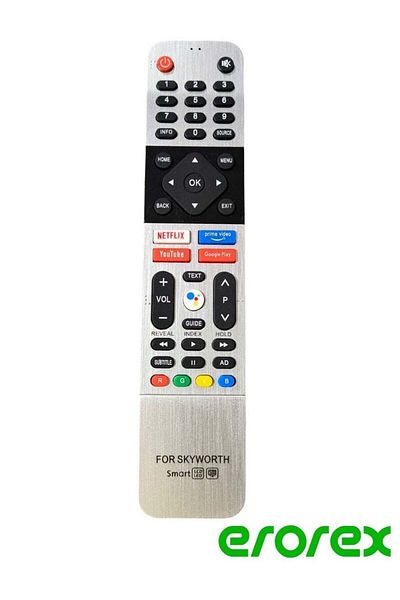 erorex Universal Replacement Remote Control for Skyworth Smart TV - Easy Navigation and Control