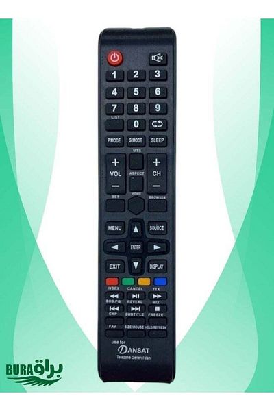 erorex Replacement Universal Remote Control For Dansat Led Lcd Smart Tv Black