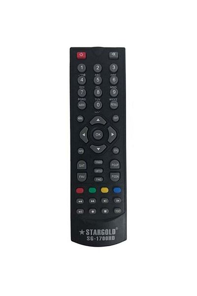 erorex جهاز التحكم عن بعد لجهاز استقبال الأقمار الصناعية Stargold Black