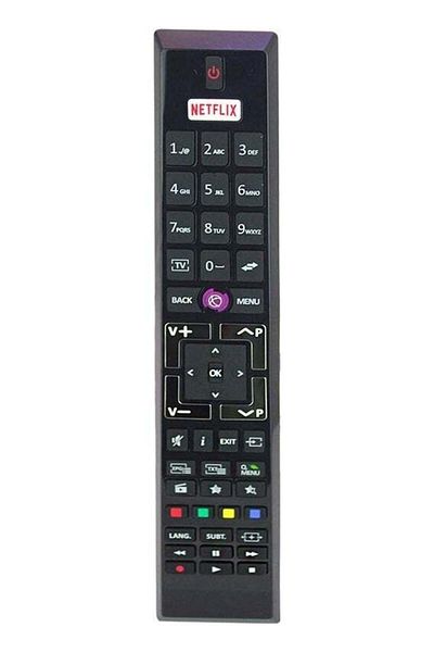 erorex جهاز التحكم عن بعد للتلفزيون LED بزر Netflix 4K من Vestel