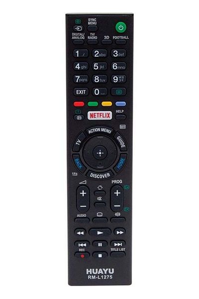erorex جهاز تحكم عن بعد Weko Kl RM-L1275 لتلفزيون Sony Netflix LCD LED مزود بأزرار