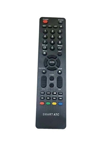 erorex Universal Infrared Tv Remote Control Black For Smart Atc Tvs